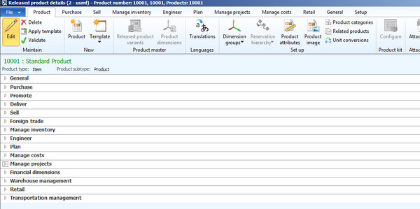 Product Management in Dynamics Ax 2012 R3 Part 2